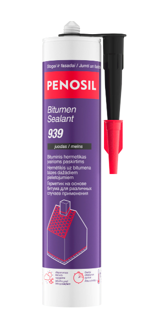Penosil Bitumen Sealant 939 Plaša pielietojuma hermētiķis ārdarbiem 310ml, melns